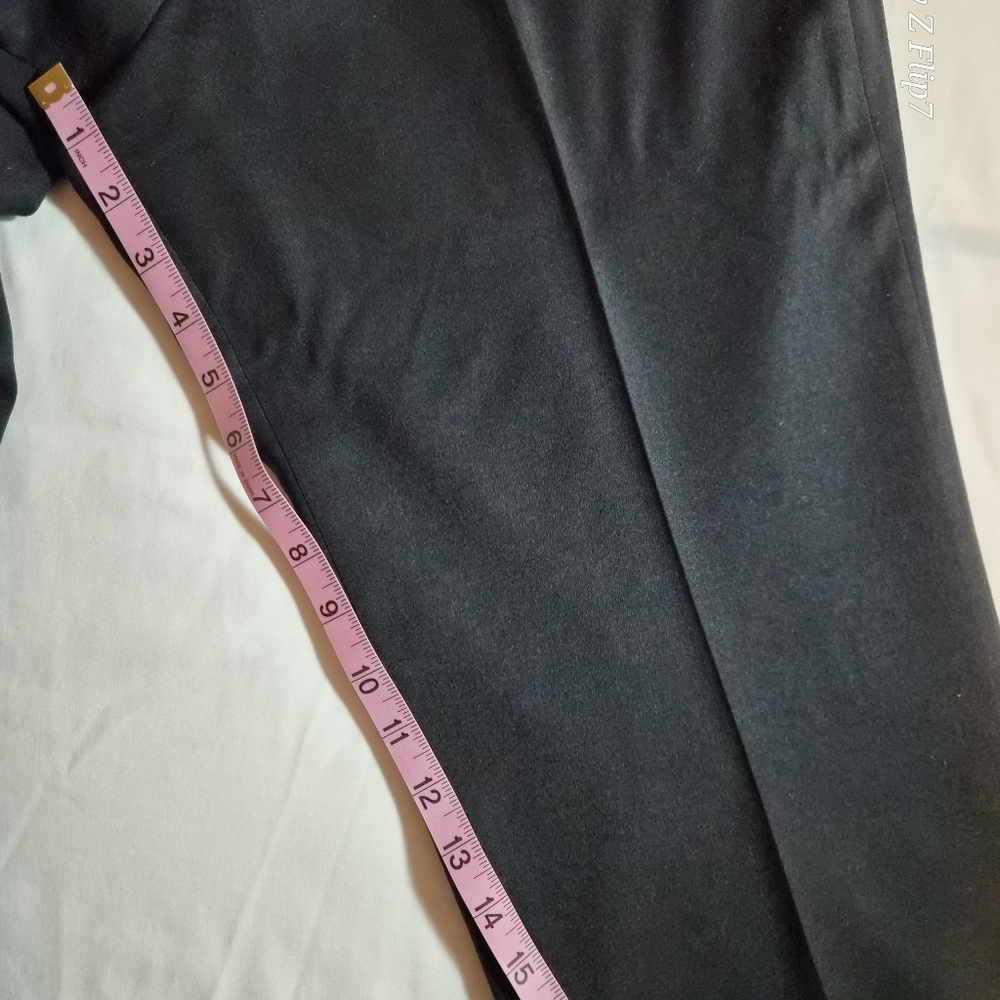 Talbots Windsor Italian Flannel Black Trousers Size 14P Petites - Picture 6 of 10